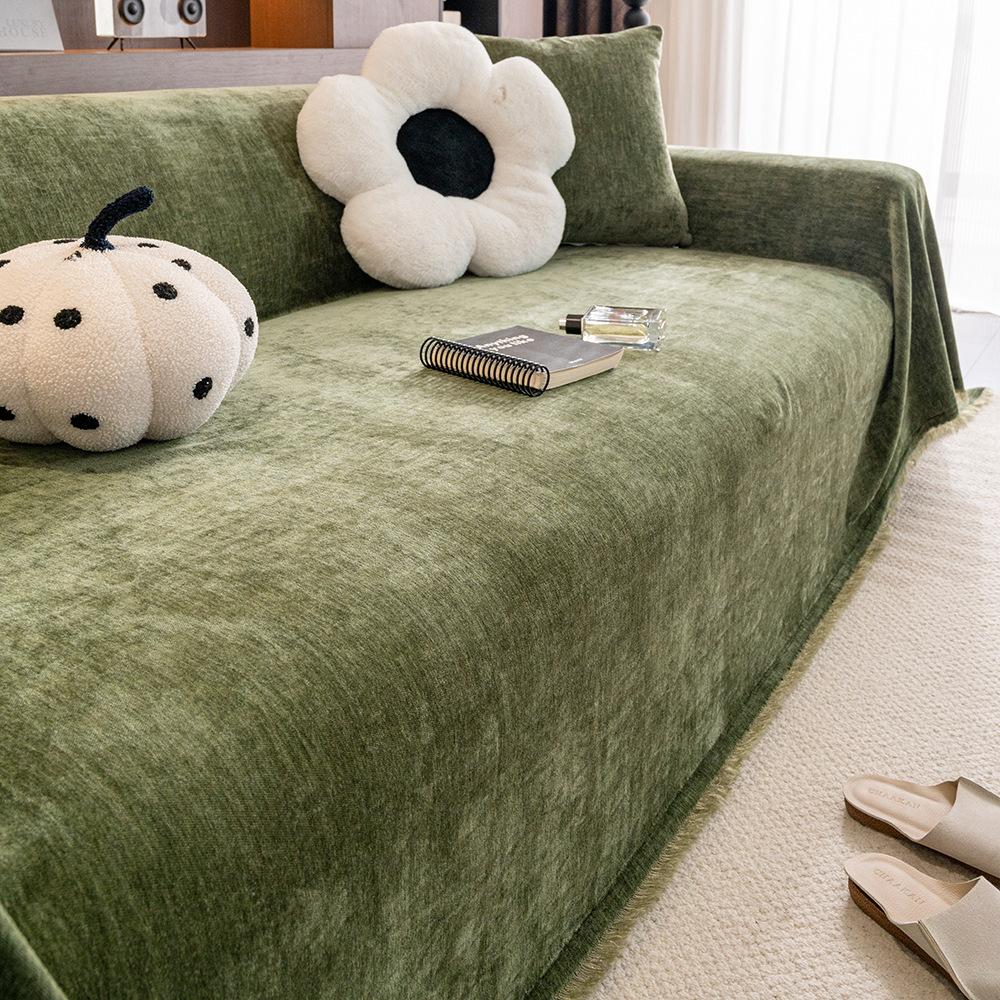 

1 шт. Мягкий Плотный Клетчатый Шенилловый Чехол для Дивана, Дышащее Летнее Одеяло для Дивана, Стильный Минималистичный Защитник для Дивана, Прочный и Легко Чистящийся Чехол для Дивана 180 * 130CM one piece