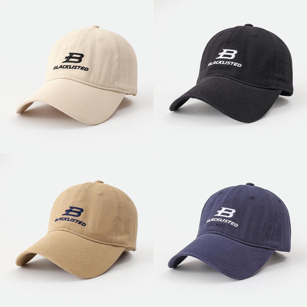 Embroidered Baseball Cap With Adjustable Strap For Summer Sun Protection