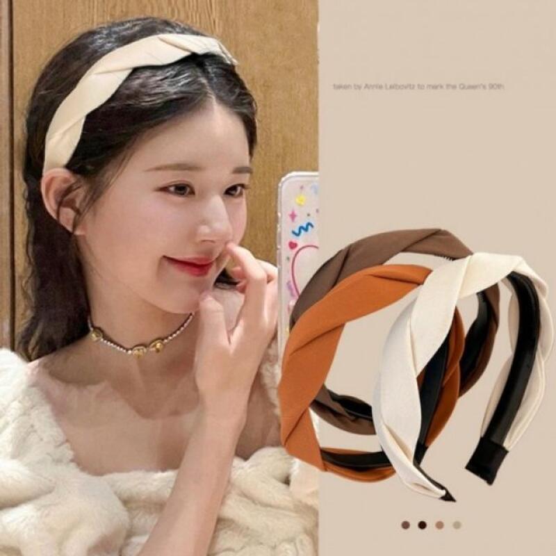 Fabric twist headband Khaki