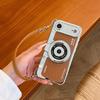 Creative 3D Camera Phone Case For iPhone 17 16 15 14 Plus 13 12 11 18 Pro Max Lens Protective Shockproof Cover with Lanyard