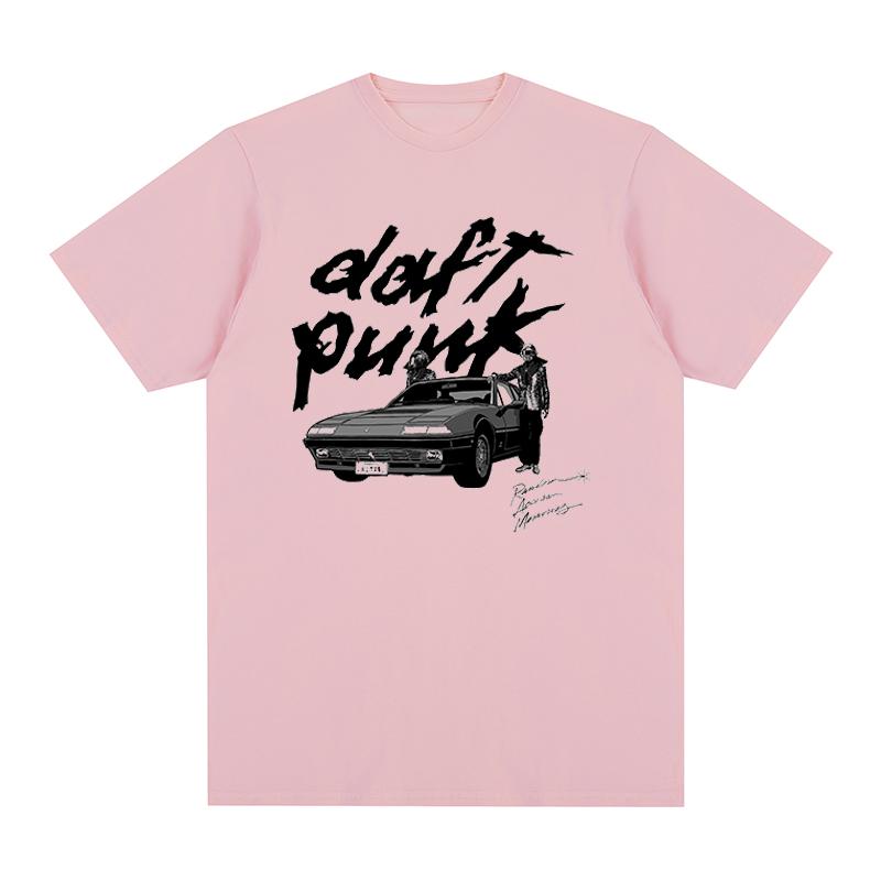 Daft Punk Vintage Tshirt Graphic Y2k French Electronic Music Cotton Unisex T Shirt New TEE TSHIRT Womens Tops
