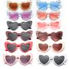 Ladies Love Heart Sunglasses Retro Big Frame Women Sunglasses UV400 Protection Summer Shades Eyewear Anti Blue Light Glasses