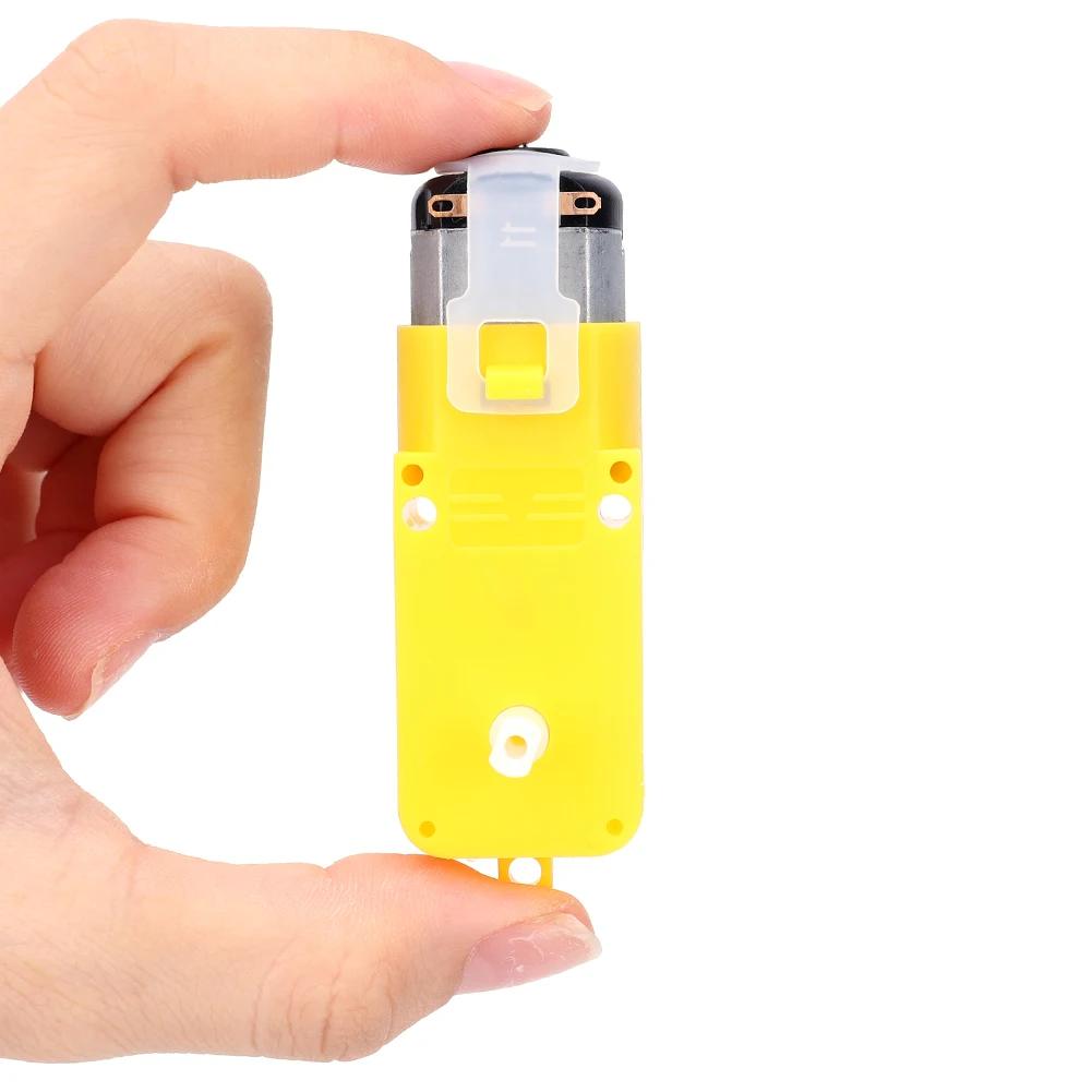 1-20PCS Dual Shaft Geared Motor Gearmotor DC 3-12V Smart Car Motor for Smart Car Robot 1:48 Plastic TT Motor Tire Wheel