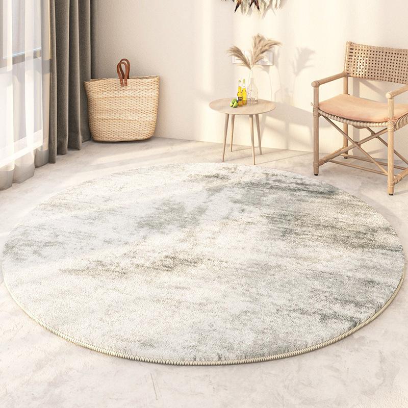 Senior Light Luxury Home Decoration Living Room Round Carpet Soft Non-slip Gaming Room Decor Chair Mat Easy Cleaning Bedroom Rug