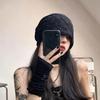 Slouchy Hat Night Sleep Cap Hair Care Hijab Turban Cap Big Head Beanie Hat  Spring Autumn
