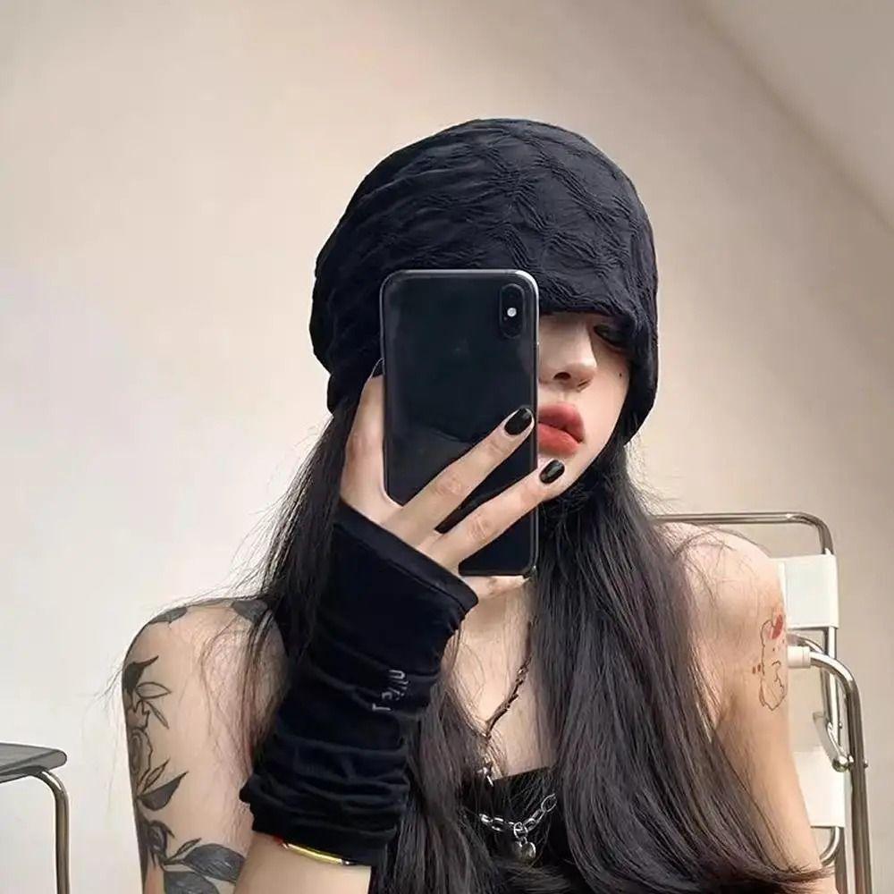 Slouchy Hat Night Sleep Cap Hair Care Hijab Turban Cap Big Head Beanie Hat  Spring Autumn