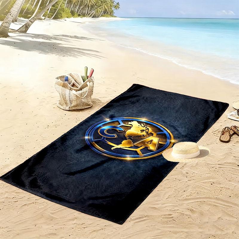 Club America Print Beach Towel, Large Soft Quick Dry Towel for Beach Camping Swimming