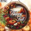 Garden Decorations,autumn Harvest Festival Decorations,wooden Hanging Decorative signs,Pumpkin and Maple Leaf pattern,2D Flat Products