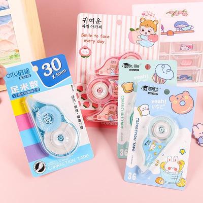 Öğrenciler İçin Karikatürlü Büyük Kapasiteli Şeffaf Film Düzeltme Bandı