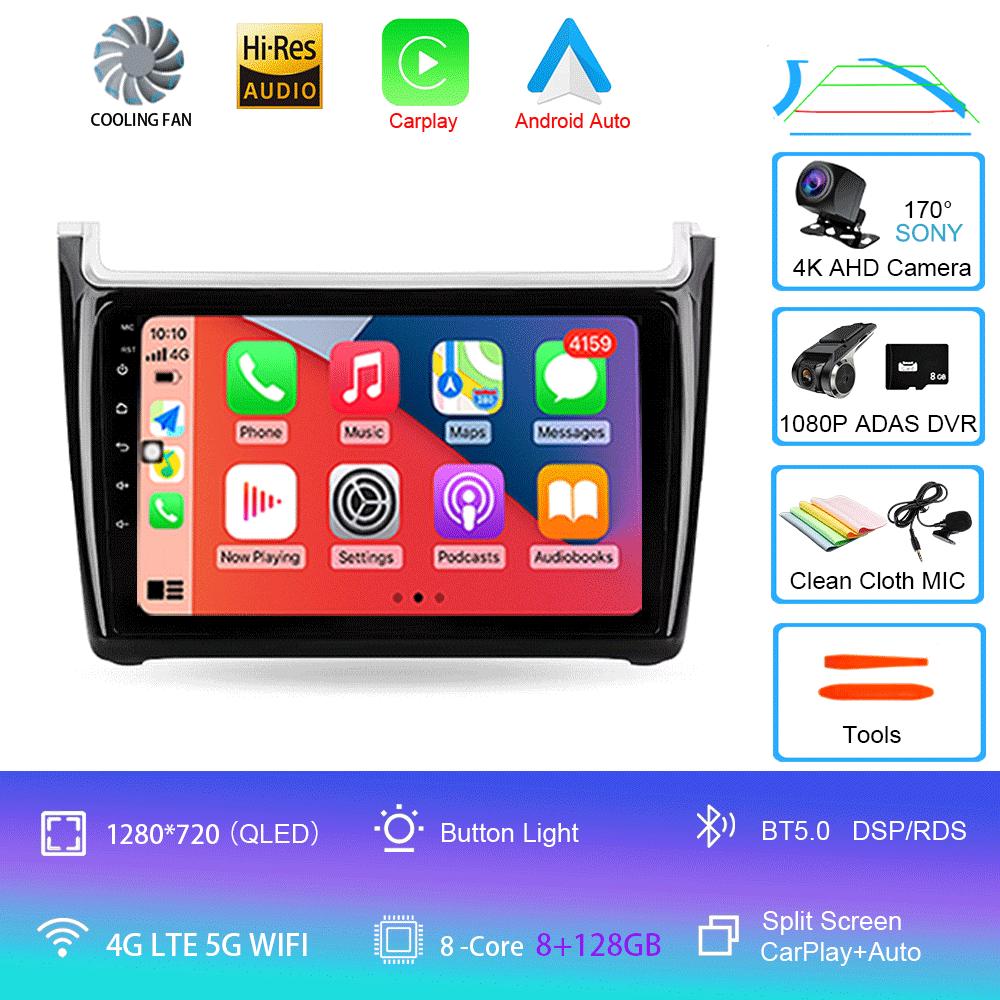 Android 14 For Volkswagen POLO 5 2008 - 2020 Car Radio Multimedia Video Player Navigation Stereo GPS No 2din 2 Din Dvd