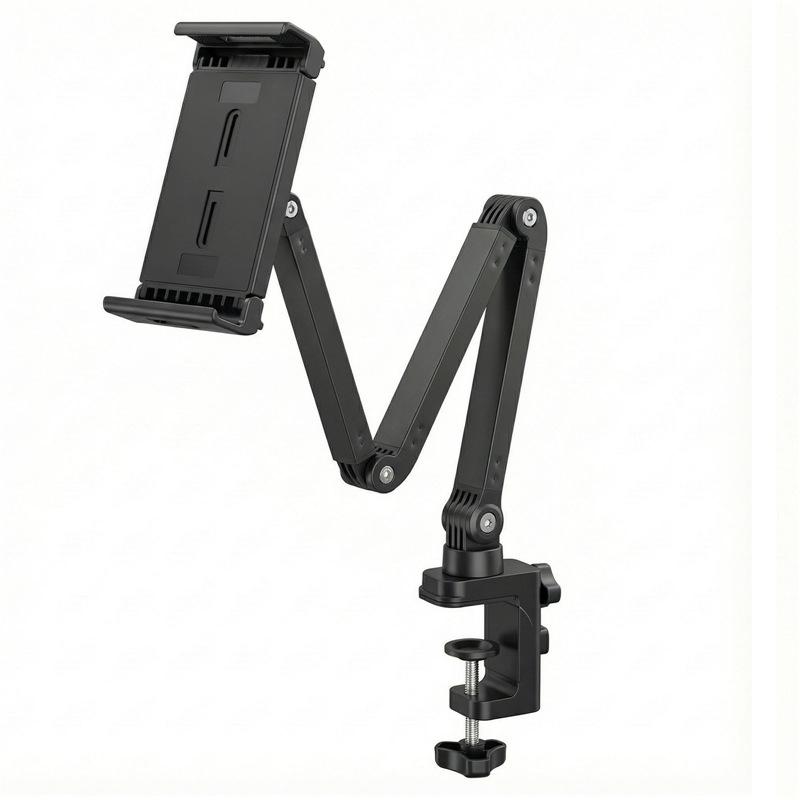 Multi-Device Adjustable Tablet and Phone Stand with Mechanical Arm Standard чёрный