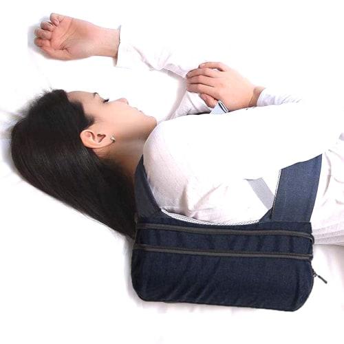 

WoodyKnows Model 2024 Side Sleeping Backpack helps reduce snoring and sleep problems caused by back sleeping (1 Large)