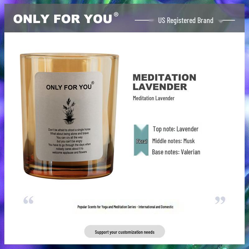 Cross-Border Essential Oil Aromatherapy Candle – Perfect for Birthdays, Souvenirs, and Décor. Meditative Lavender