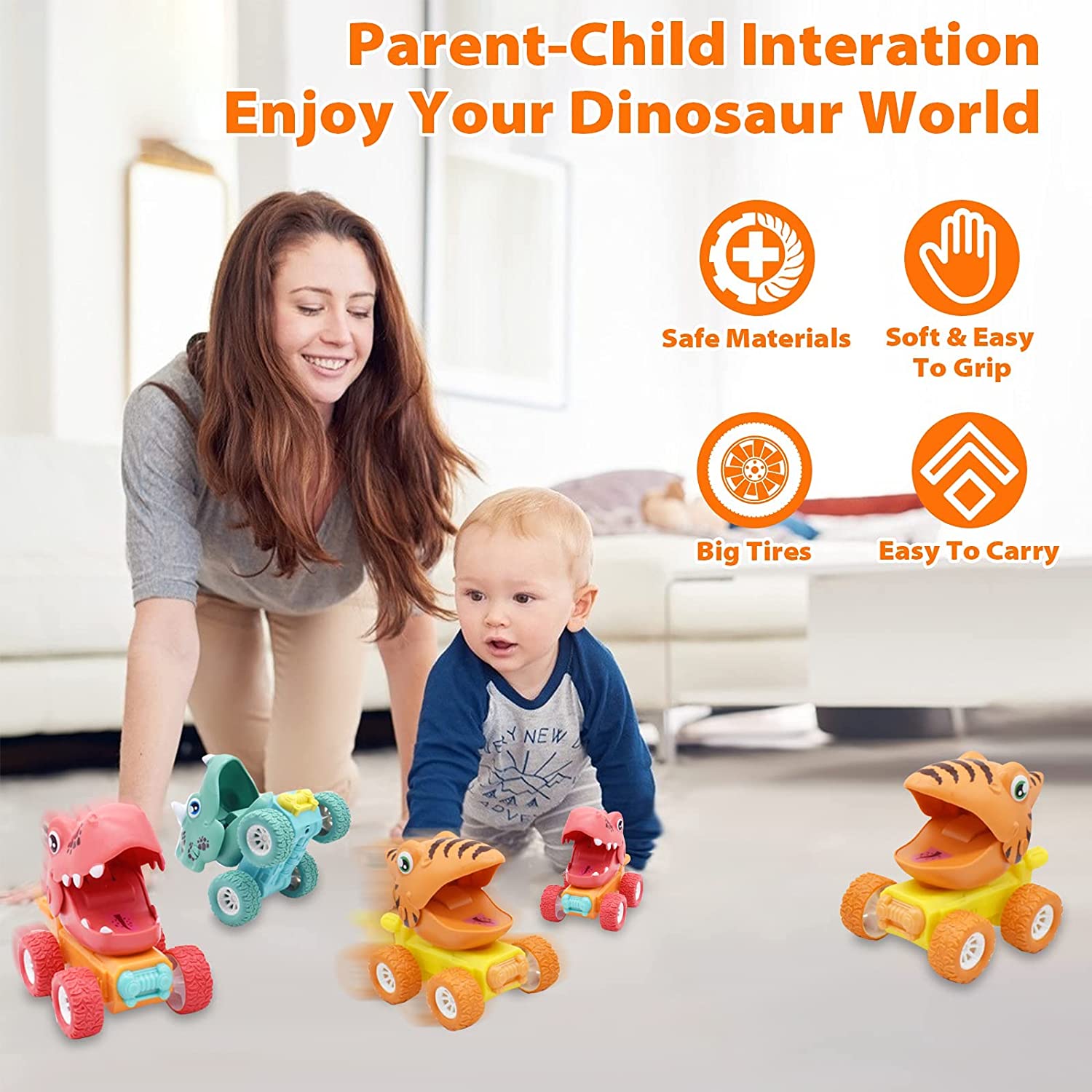 3 шт. игрушки-динозавры — фото 3