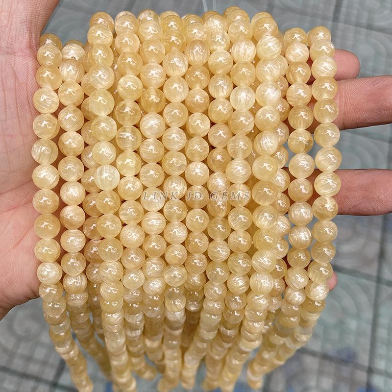 Natural Stone Sea Blue Chalcedony Beads Round Loose Spacer 6 8 10mm Pick Size For Jewelry Making Necklace Bracelet Accessory