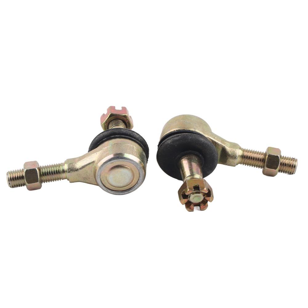 2Pcs Gold Tie Rod Ball Joint M10 Thread Heavy Duty Ball Joint Swing Arm Ball Joint For Go Kart