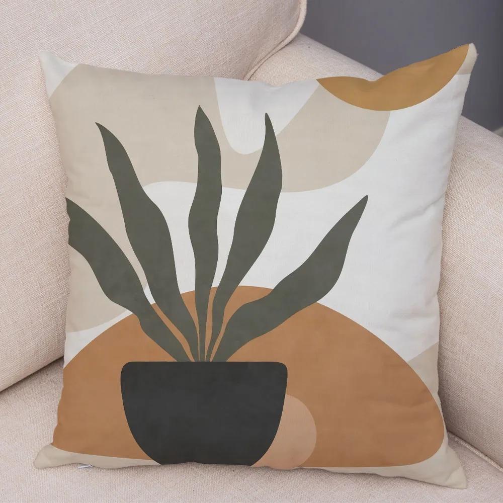 Simple Illustration Style Pillowcase Interior Decoration Office Living Room Home Pillowcase