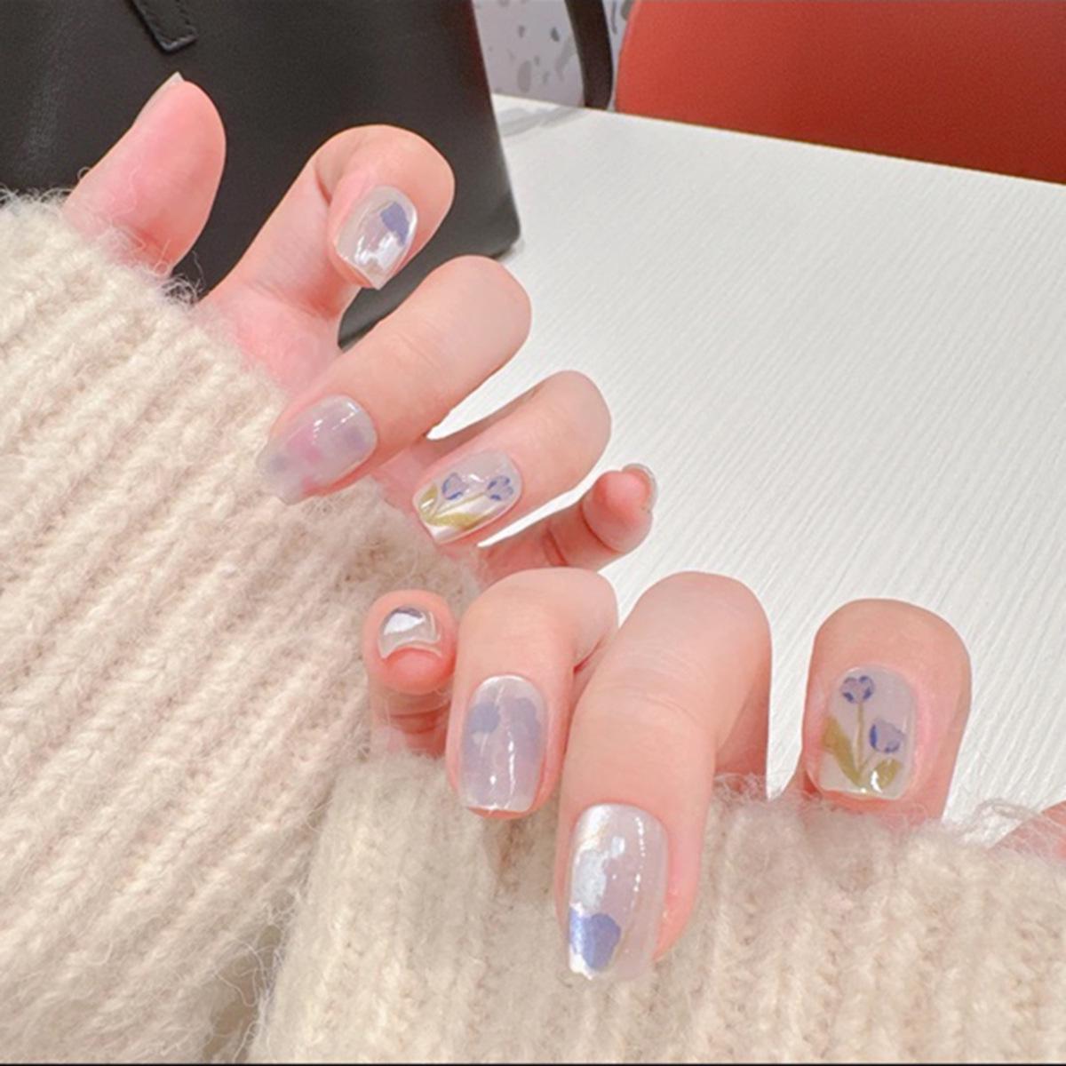 

Lily Cat Eye 10-Piece Luxury Wearable Handmade False Nail Set