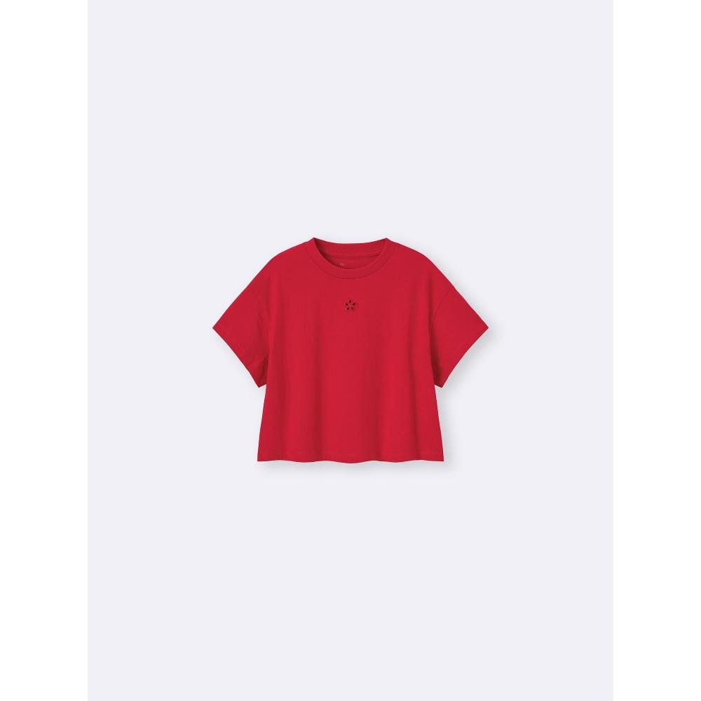 GU by Uniqlo Girls Cropped Cutout Tee