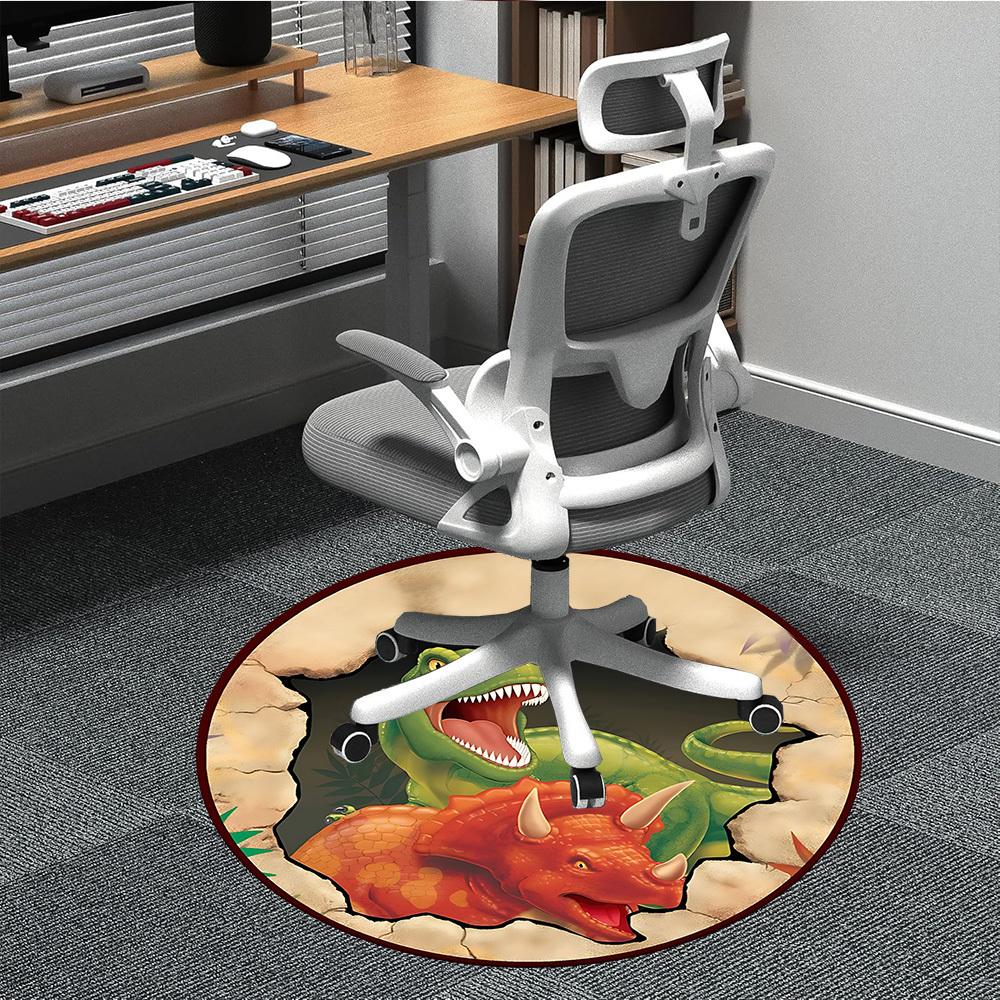 

1PC Dinosaur Egg Chair Carpet for Office, Indoor Non-Slip Washable Carpet, Soft Comfortable Mat For Office Room yy250930126 80cm by 80cm
