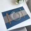 2Pcs PVC Placemats Kitchen Dinner Table Mat Chinese Style Jacquard Waterproof Quick Drying Coaster Decoration Table Accessories