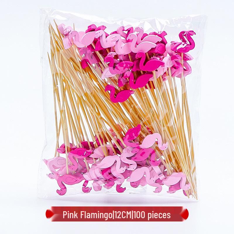 12CM Bamboo Pearl Skewers: Creative Cocktail and Fruit Plate Decor Toothpicks