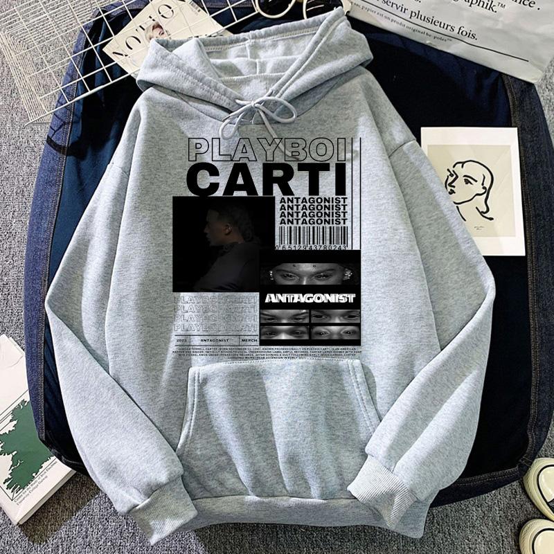 Rapper Playboi Carti Album Damen Hip Hop Rap Sweatshirt Damen Casual Loose Hoodies Streetwear