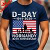 DDay Shirt 82. Jahrestag Normandie 19442026 TShirt D Day 06 Jun 1944 Gedenkbekleidung Herren Rundhals Baumwolle Kurzarm