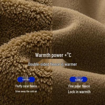 Mini Balabala Warm Fleece Hooded Baby Jumpsuit