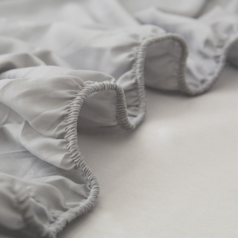 Silný jednobarevný broušený přehoz 1,5-1,8G prostěradlo s gumou pro jednolůžko