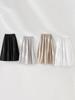 Rong Tai Women's Spring 2026 A-Line Cotton Skirt - Breathable Elastic Waist with Large Hem