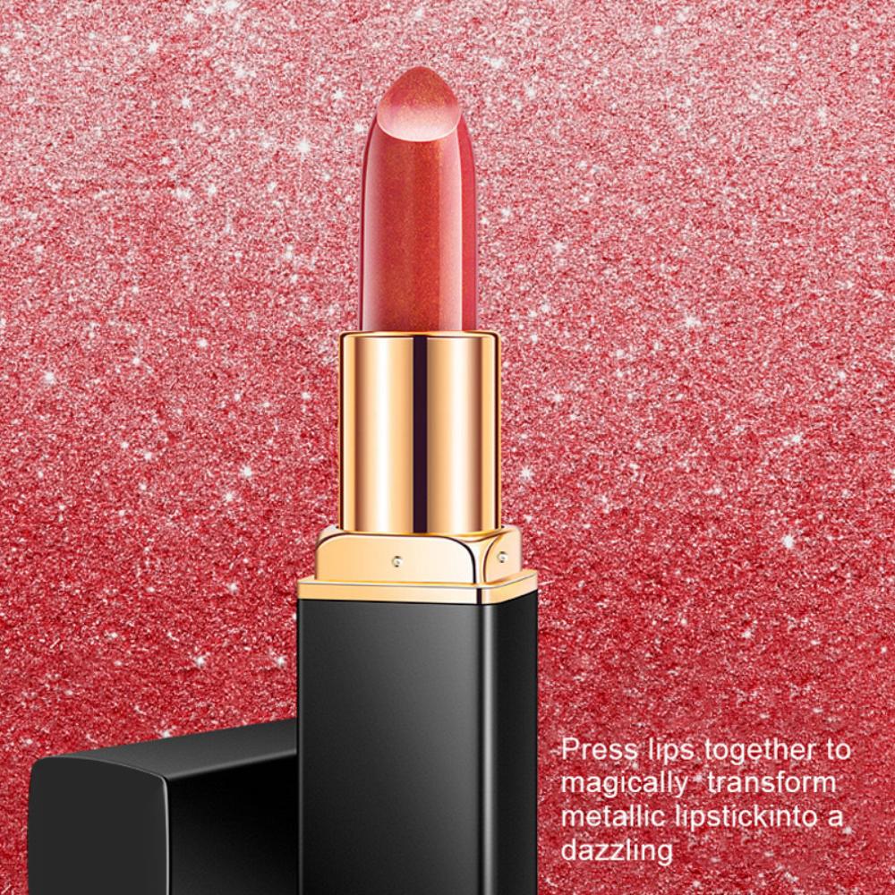 9 Colors Mermaid Ji Shiny Pearlescent Warm Lipstick Glitter Moisturizing Lipstick Highly Pigmented Long Lasting Lip Gloss Lip Makeup