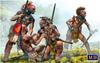 Master Box 1/35 Scale Indian Wars Defensive Circle, 4 Native American Soldiers, 18th Century, No. 1 Plastic Model, MB35209