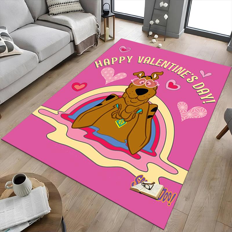 1pc Scoobydoo Mystery Night Carpet for Playroom Bedroom Living Room Sofa Home Decor,kids Game Area Rug Non-slip Floor Mat Y826112