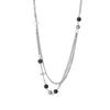 Hip Hop Style Double Layer Titanium Steel Necklace With Geometric Star Pendant For Unisex Fashion Accessory