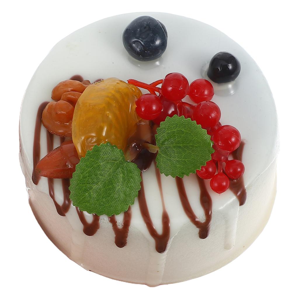 Torta Artificiale Leggera Portatile Realistica per Oggetti di Scena Fotografica Espositore Negozio di Torte Decorazione per la Casa Celebrazione di Matrimonio Compleanno