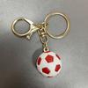 Keychain Pendant, Football Design Key Ring with Lobster Clasp, Thickened Metal Keychain for Backpack Bag Handbag