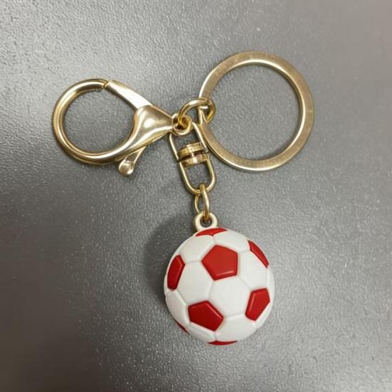 Keychain Pendant, Football Design Key Ring with Lobster Clasp, Thickened Metal Keychain for Backpack Bag Handbag