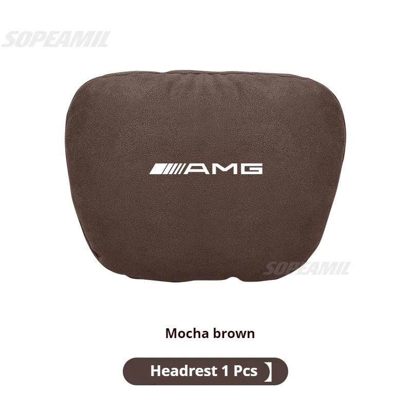 Mercedes Benz A B C E S Class AMG GLB GLC GLE CLA CLS SLC GLS A45 C43 Car Headrest Neck Support Lumbar Rest Cushion Neck Pillow ZO1