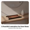 Serving Tray Elegant with Leather Handles Stylish for Entryway Organization