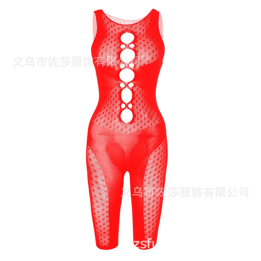 Sexy underwear tight hip skirt one-piece mesh sexy perspective suspenders