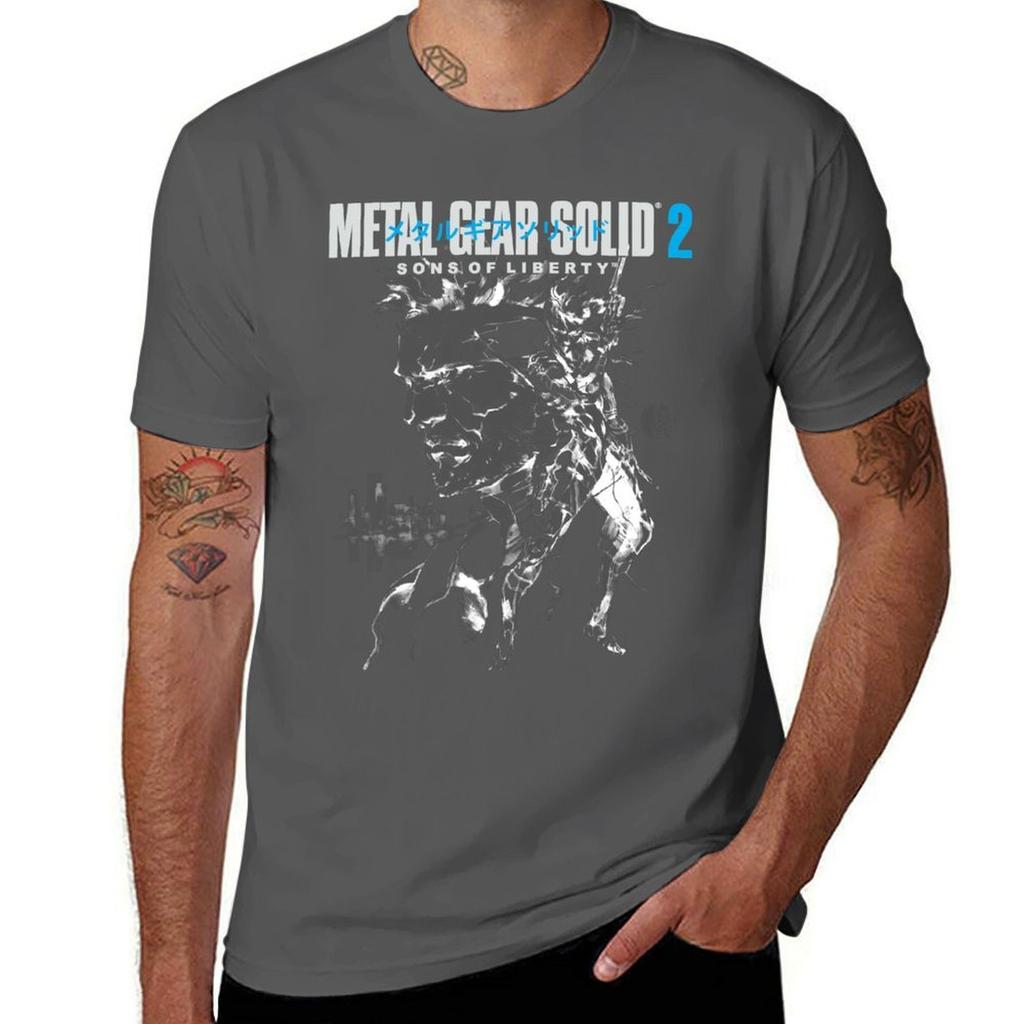 Mgs2 Bootleg Tshirt Minimalist Casual Short Sleeve Top