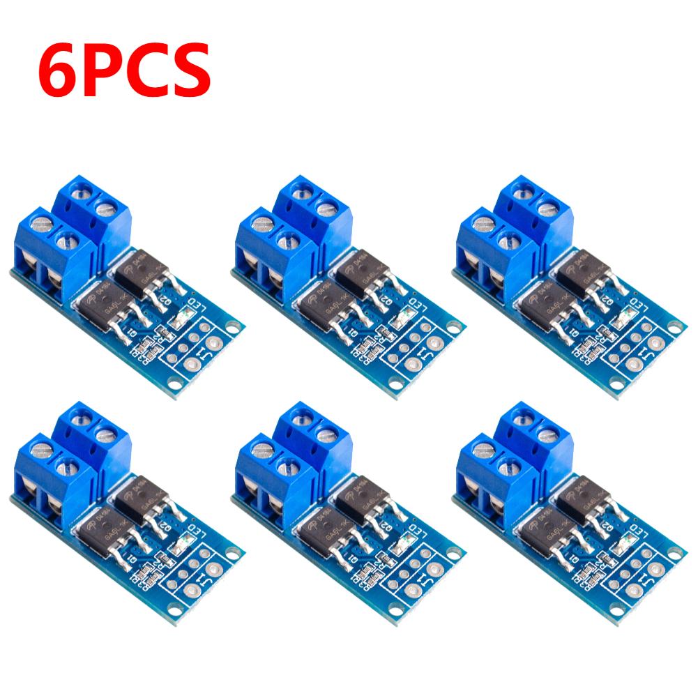 15A 400W MOSFET Auslöseschalter Ansteuermodul PWM Regler Bedienfeld DC 5V-36V Elektronische Schaltersteuerplatine für Arduino