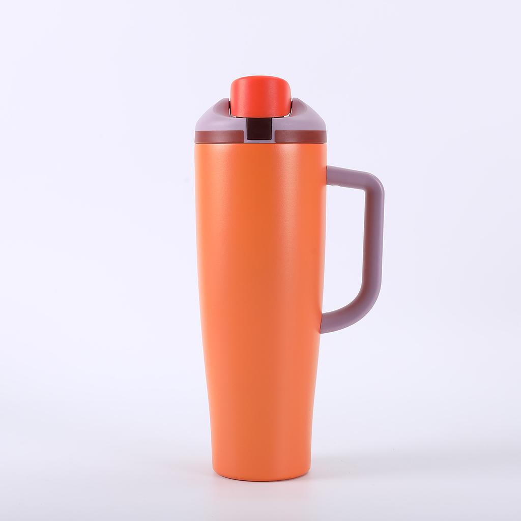 40oz Tumbler with Handle 304 Stainless Steel Vacuum Insulated Cup Portable Outdoor Sports Travel Thermal Mug