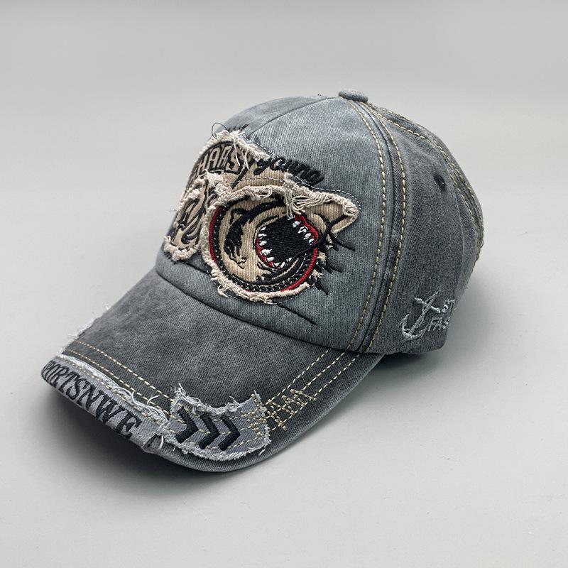Kappe Baumwolle Mode Haifisch Stickerei Lässig Schirmmütze Für Damen Snapback Hip Hop Kappen Für Männer Und Frauen Gorras Cntang Herren Baseball