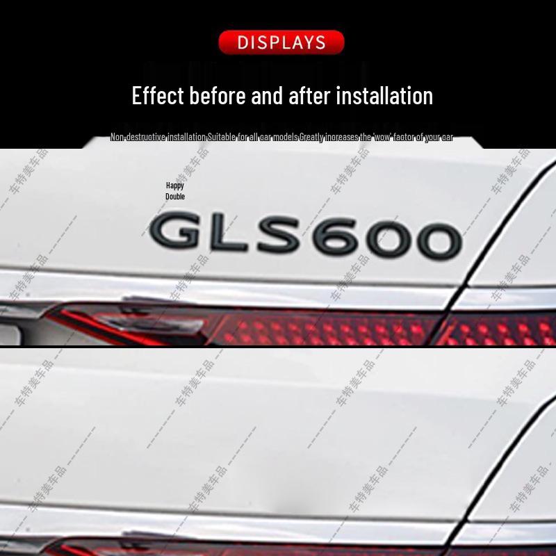 

Maybach GLS680 Smart V12 Задний Шильдик Наклейка на Автомобиль V12 Raised