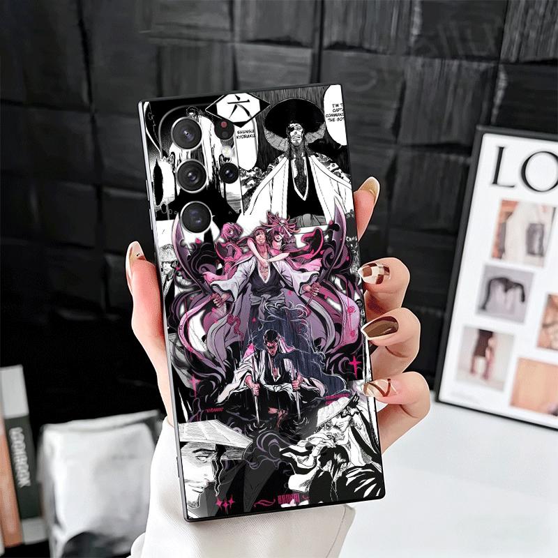 

Bleach Anime Ichigo Kenpachi Soft Phone Case for Samsung Galaxy S26 S25 Edge S24 Ultra S23 Plus S22 S21 FE S20 Black Cover Back Samsung S24