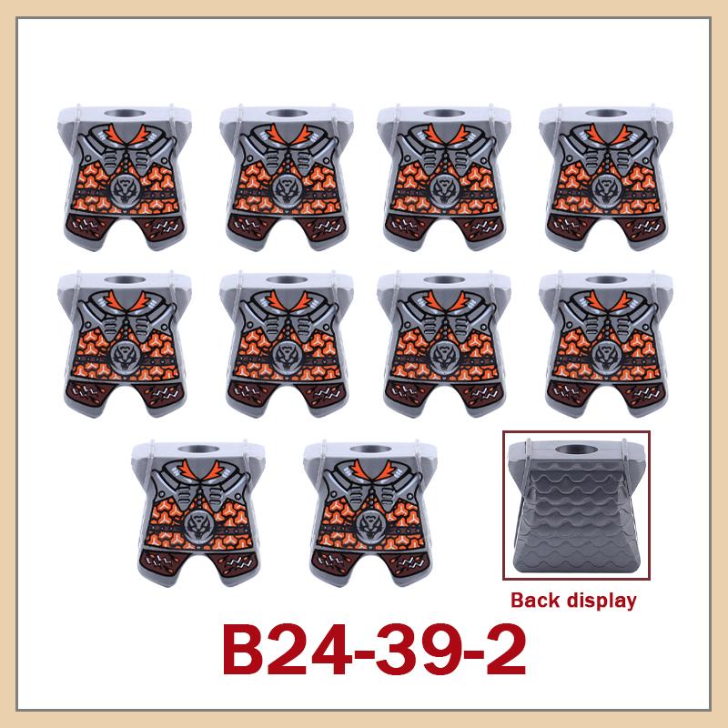 Medieval Military Castle Knight Armour Shoulder Armor Building Blocks Soldier Figure Parts Printed Army Warrior Bricks Toy Gifts
