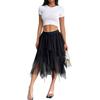 Unregelmäßiger Mesh High Waist Tüll Midi-Rock für Damen - Frühjahrsankunft 2025