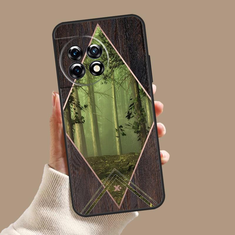 Forest Geometry Wood Nature Case For OnePlus Nord 5 CE 3 4 Lite N20 N30 OnePlus 15 13 12 11 8 9 10 Pro 10T 13T 13R Cover